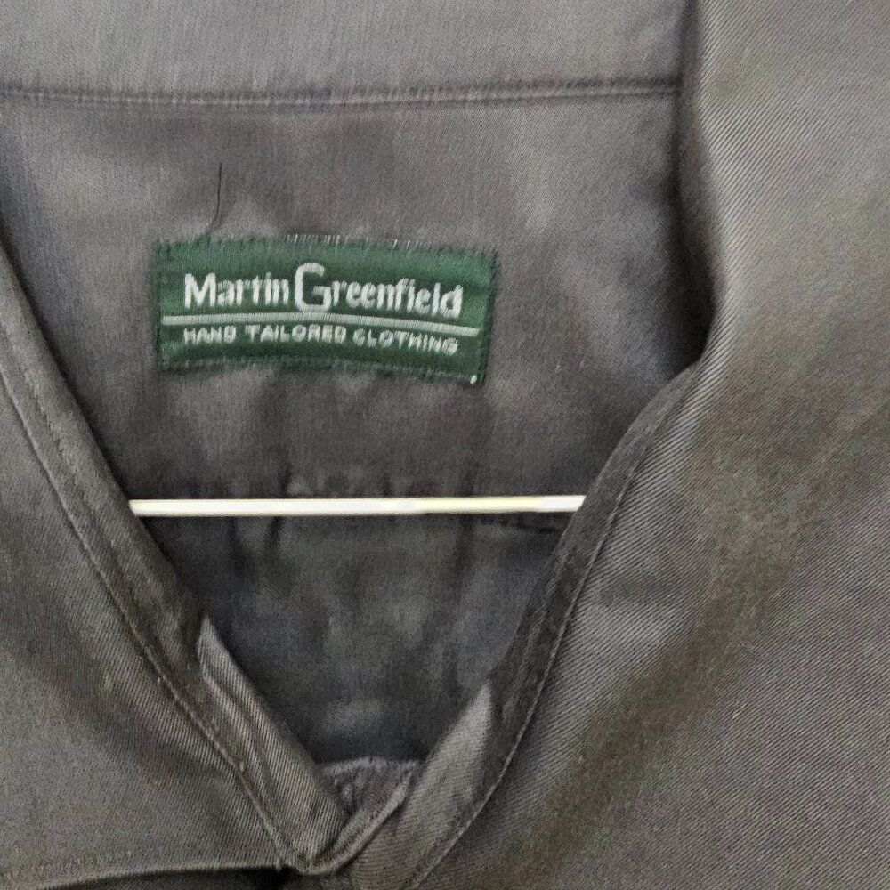 Black dress shirt.  Long sleeved XXL